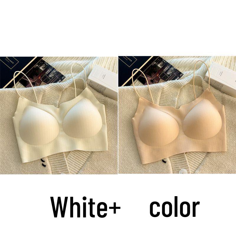 Invisible Seamless Push-Up Camisole Bandeau Bra for Small Busts