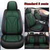 Nappa Leather Car Seat Covers Waterproof  Auto Seat Protectors Full Set Universal Accessories Fit for Most Sedans SUV Truck