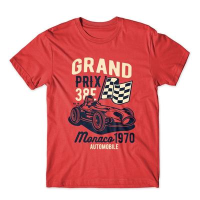 Grand Prix T-shirt Monaco Bil Biltävling Premium Bomulls T-shirt NY