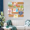 Cork Material Pushpin Cork Board Self Adhesive Hanging Thumbtacks Board  Photos Wall Decor