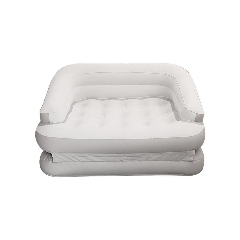 Thick Flocking Inflatable 2-in-1 Sofa Recliner: Sit & Lie Tent Sofa