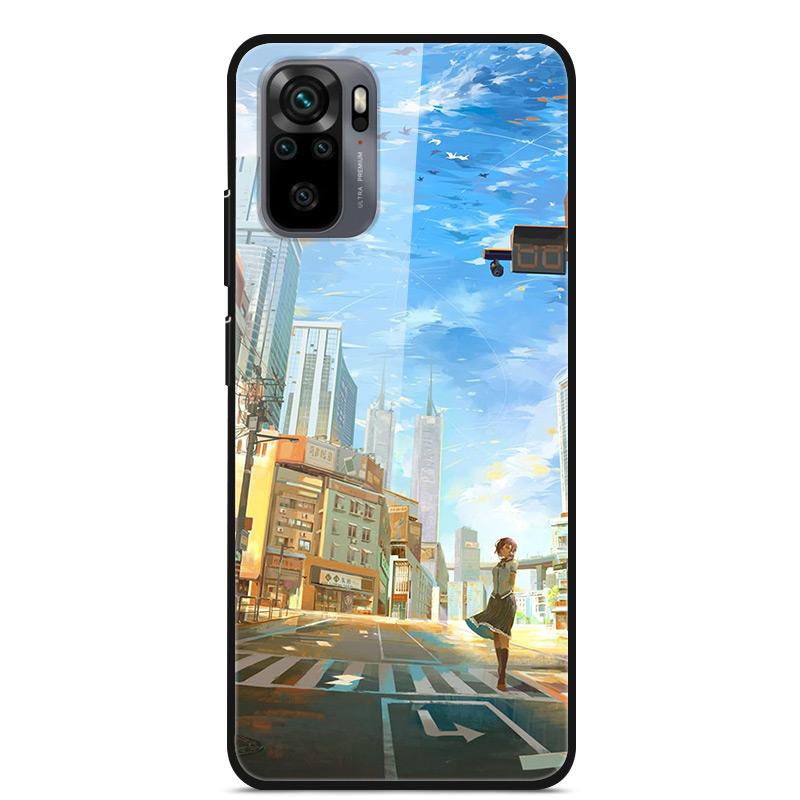 Tempered Glass Case For Xiaomi Redmi Note10 Pro Case Glass Back Cover For Xiaomi Redmi Note 10 10Pro Max Case Note10 5G Shell