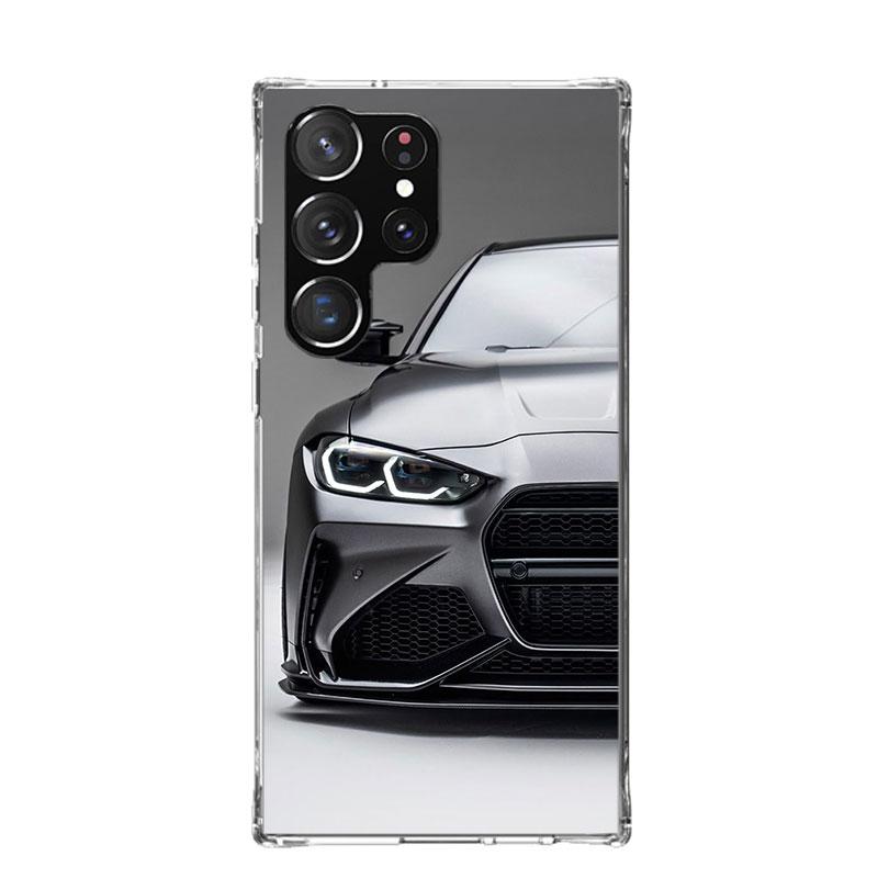 Black White Sport for B-BMW Phone Case For Samsung Galaxy S26 Ultra S23 S24 S25 Edge S20 FE S21 S22 Plus Soft Print Shell Cover