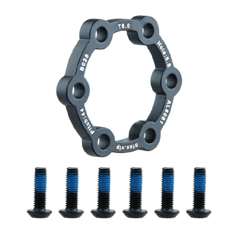 Electric Scooter Brake Disc Aluminium Alloy 6 Hole Brake Disc With 6 Screws Hub Heightening Pad Brake Accessories