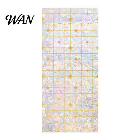 Decorative Window Film Rainbow Privacy Film, Stained Glass Pattern Sticker, Static Sunlight Reflecting Sticker Cling, Sun Blocking Reusable Decals for