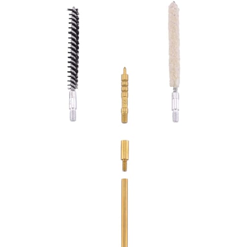 Ideagle .177 & .22 Airsoft Gun Cleaning Kit with Cotton Mop, Brass Cleaning Rod, Nylon Brush, and Compact Zippered Storage Case