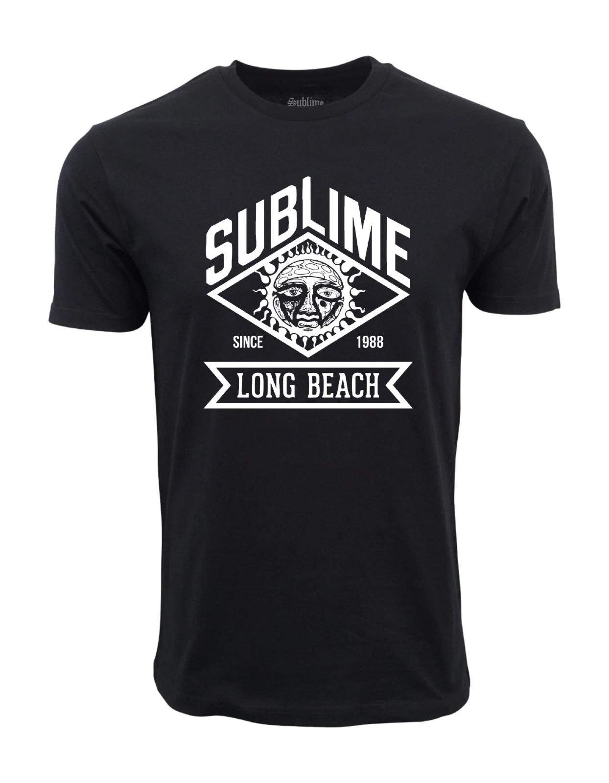 Unisex Adult Casual Graphic Sublime Long Beach Established Graphic ... S