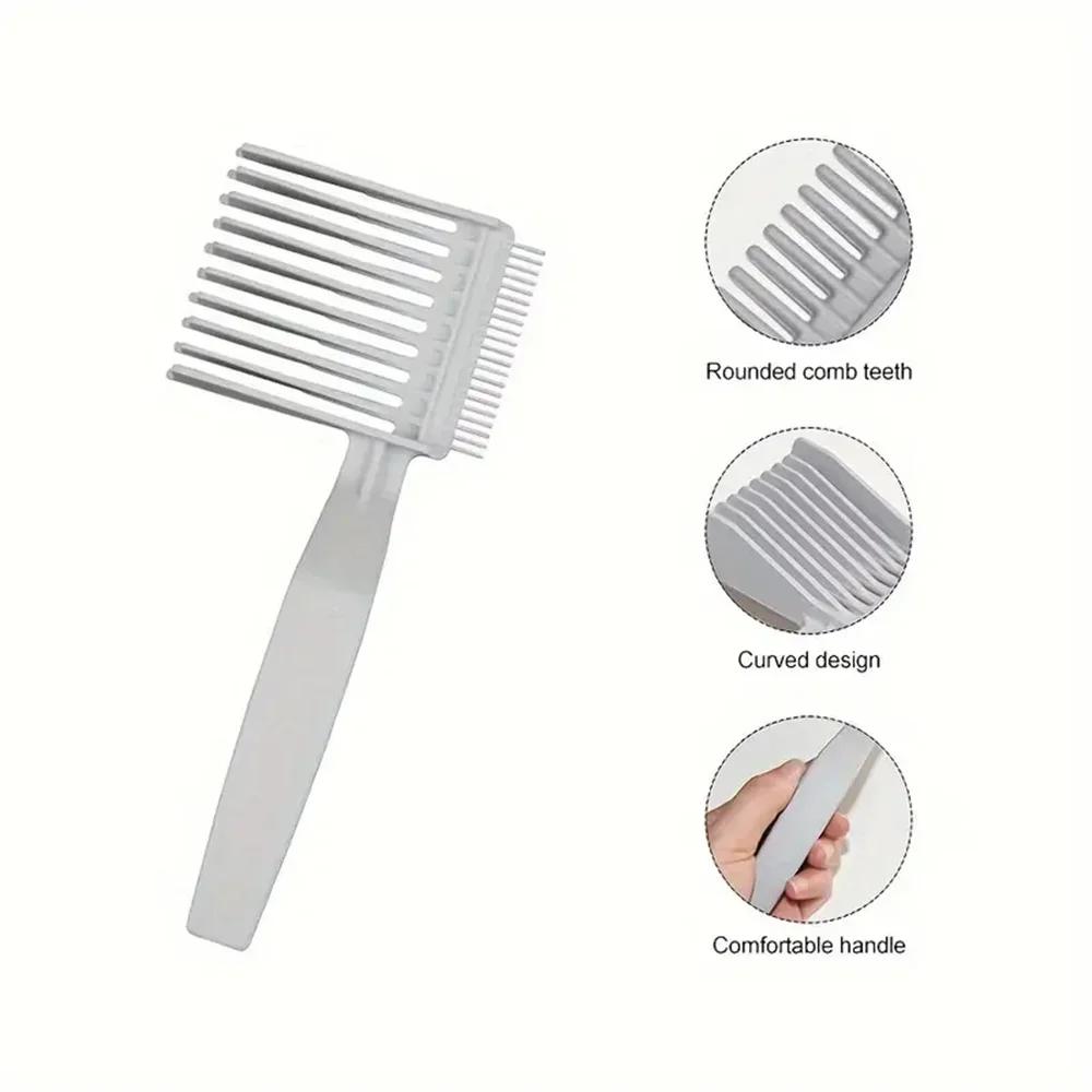1PC Professional Long Handle Hair Cutting Clipper Comb for Men - Quality Cuts, Oil Head, Caliper, Sideburn Pushing
