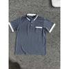 New Men's Polo Shirt with Chest Pocket: Plain, Casual and Stylish Short-sleeved T-shirt