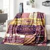 Happy 50Th Birthday Blanket Customize Your Name Warmthful Decor Perfect For Sofa Couch Office Bed Picnics For All Occasions Stylish Decor Perfect Gift