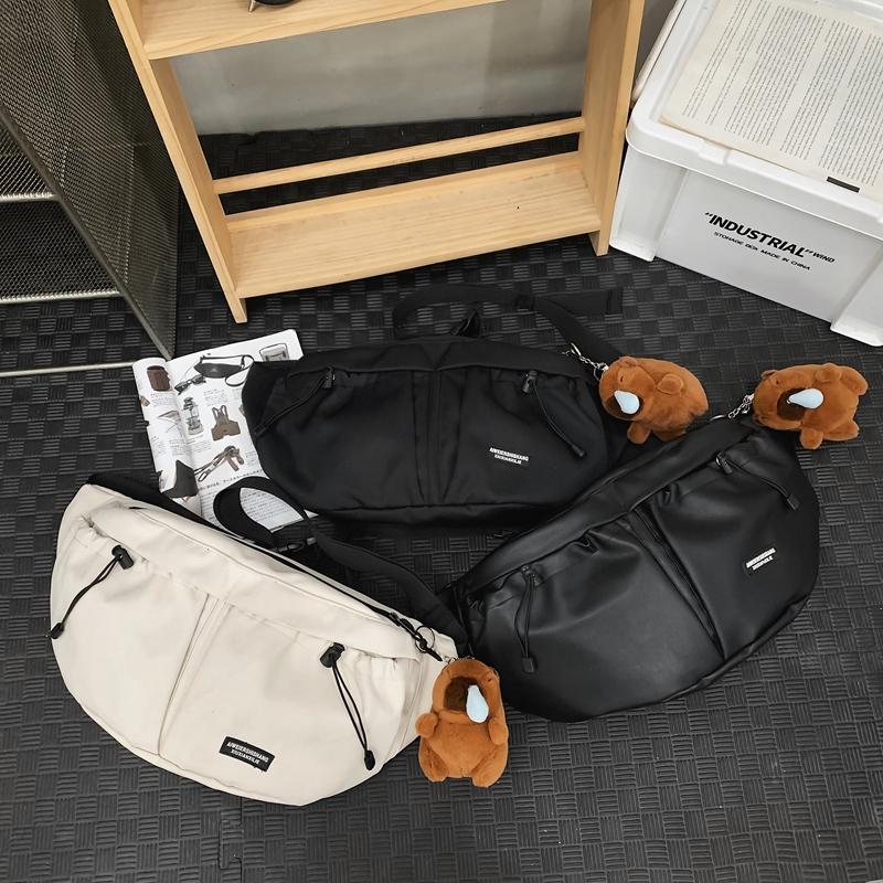 Crossbody-veske Sportsveske for menn med stor kapasitet brystveske for kvinner