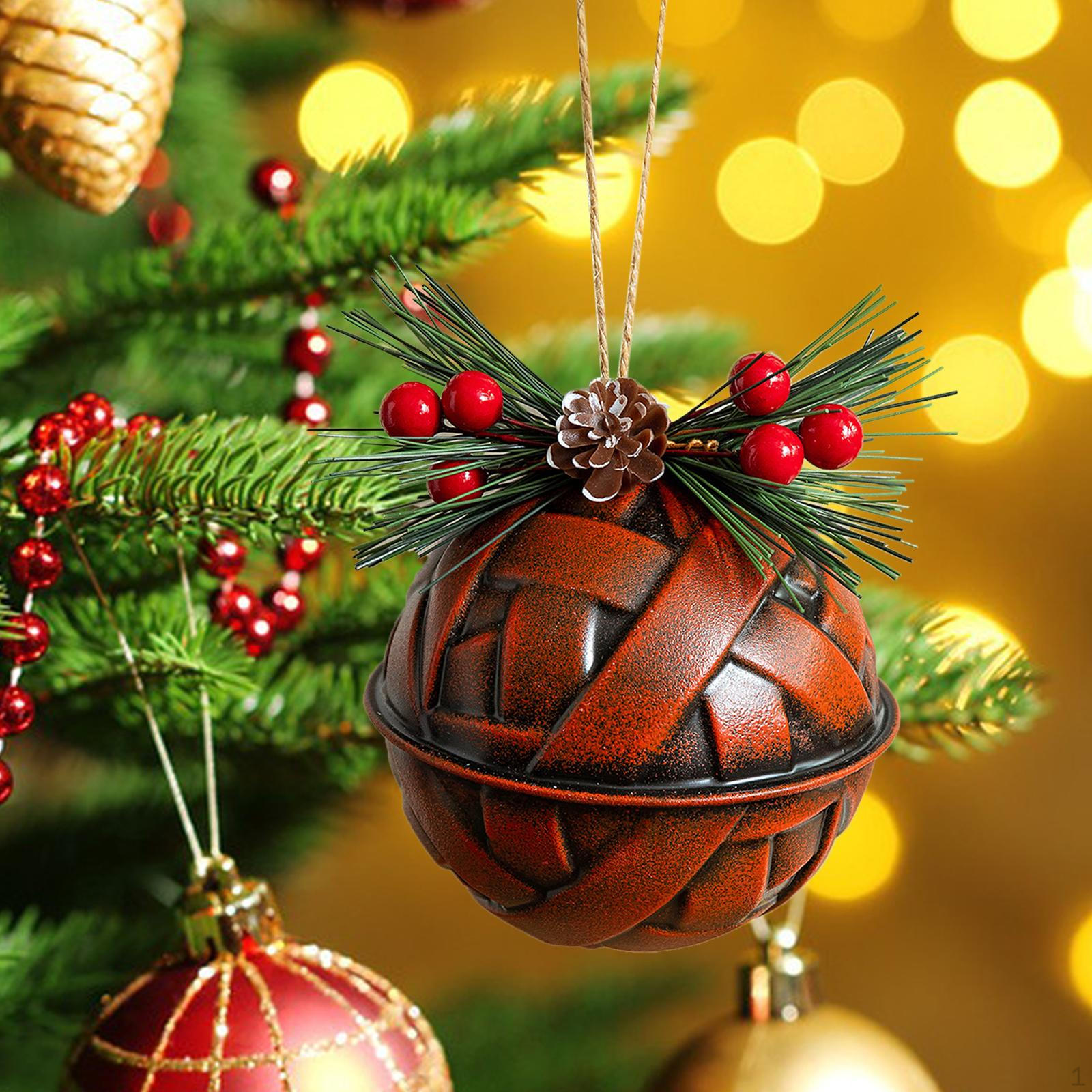 

Bell Christmas Hanging Ornament Decoration Iron Charm Pendant for Hotel Restaurant Wreath