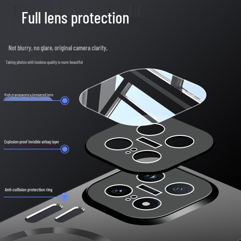 IQOO15 Aluminum Alloy Lens Integrated Protective Case with Airbag Anti-Drop and Heat Dissipation for Men