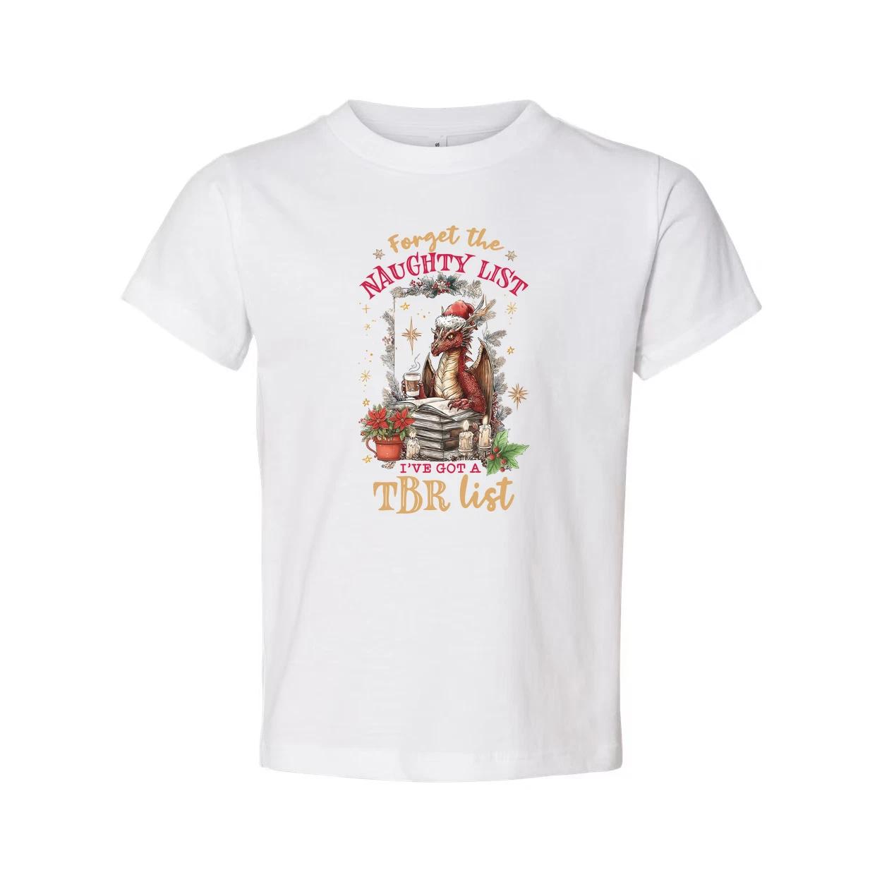 

Unisex Christmas Graphic T Shirt Forget The Naughty List I ve Got A TBR List Des 3XL
