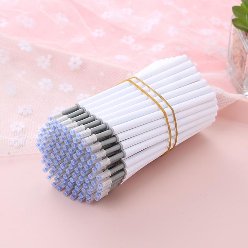 50 Pcs Gel Pen Refills Black/Blue/Red Gel Ink Pen Refills 0.5mm Replaceable Pen Refills for Students Teacher