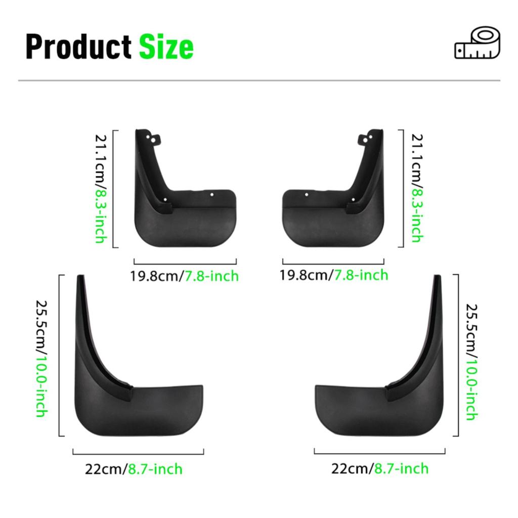 4PCS Car Mud Flaps Splash Guards Mudguards Car Mud Flaps Compatible with VW Passat B5 / B5.5 1998 1999 2000 2001 2002 2003 2004