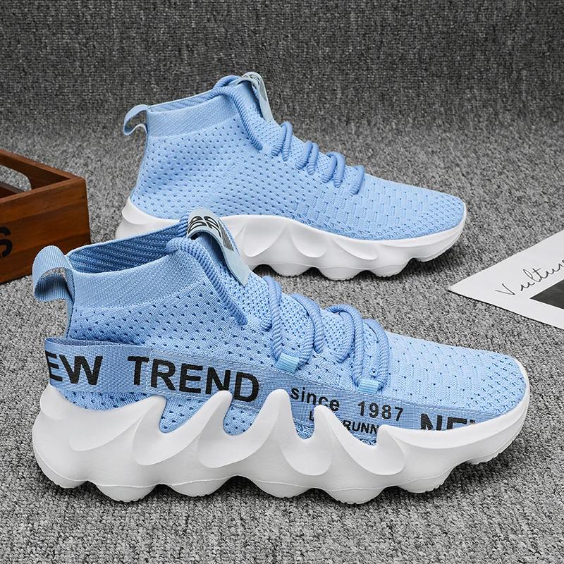 Men Outdoor Jogging Shoes Unisex Summer Casual Sneakes Chunky Breathable Women Thick Sole Non-Slip Zapatillas Botas Para Hombre