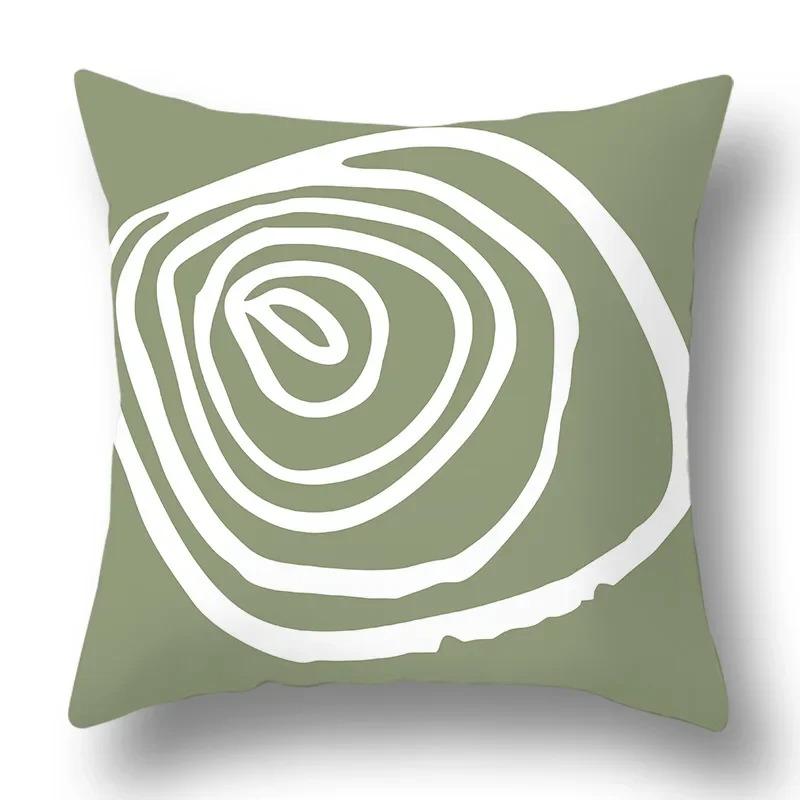 Green Plant Sofa Cushion Comfort Pillow Office Pillowcase Living Room Home Decorative Printed Pillowcase