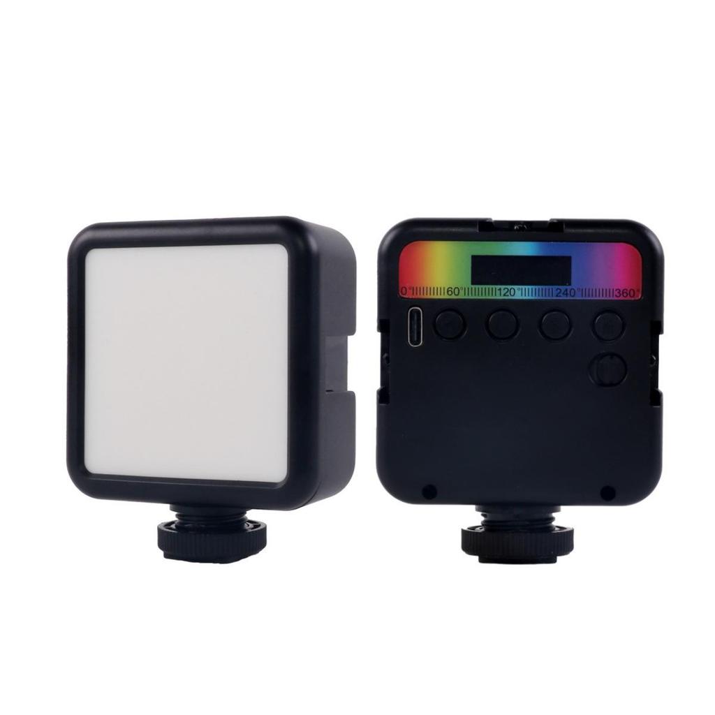 Portable RGB Photography Light: Cold/Warm Square Soft Light for Outdoor Live Broadcasts