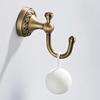 Decorative Brass Towel Hook With Smooth Brushed Finish Elegant Retro Styles Bathroom Accessory Towel Rack