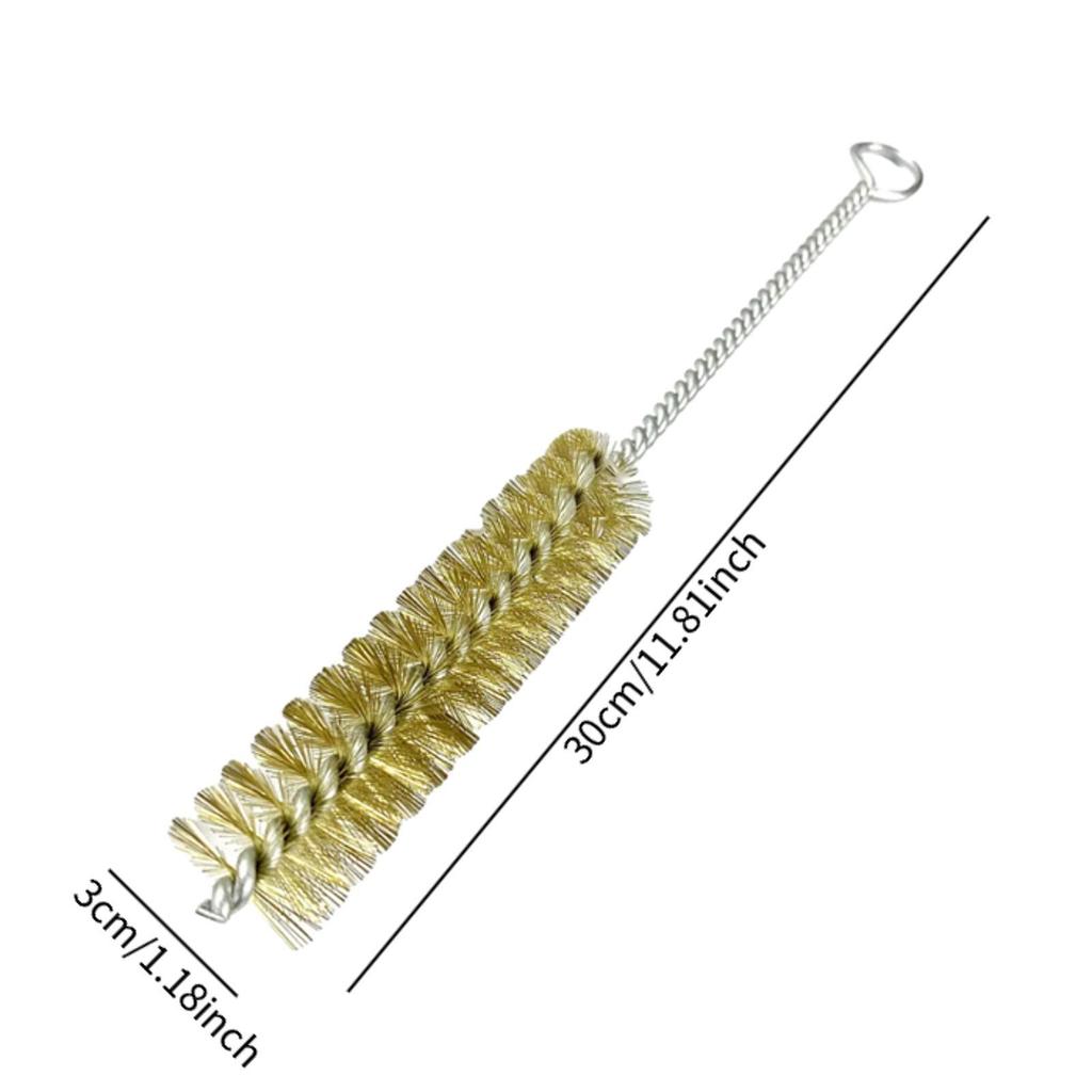 Rohrbürste Flexibel Klein Mehrzweck Rost Entfernen Messingbürste Langlebig Rohrbürste zum Reinigen Polieren Rohr Flaschen Automobil