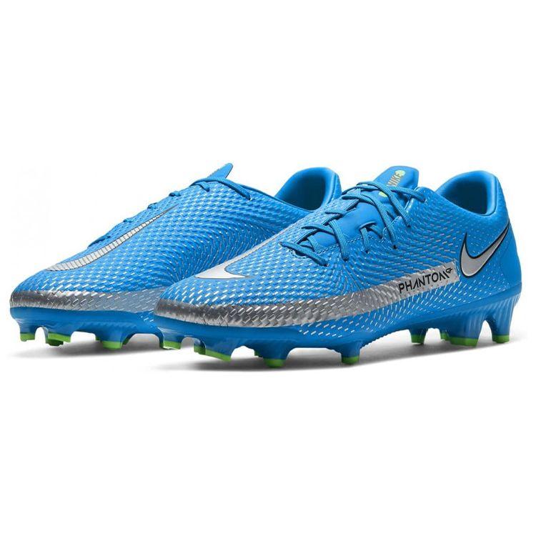 Nike Phantom GT Academy MG Photo Blue Metallic Silver Men Sneakers Rage-Green CK8460-400