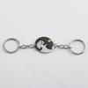 Keychain Heart Matching Cat Design Titanium Steel Keychain Pendant Bright Color Key Holder Bags Cars Wallets Accessories