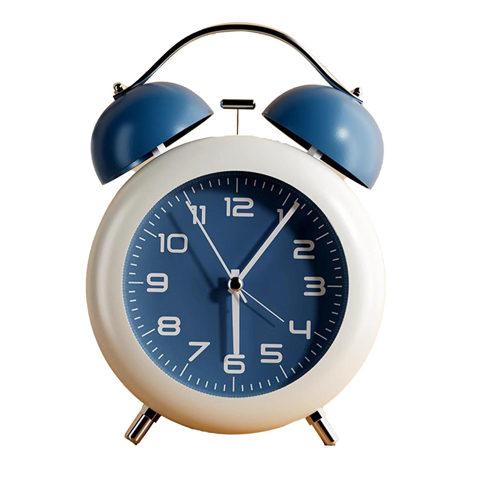 

Twin Bell Alarm Clock for Kids ABS Battery Operated Cute Desktop Bedside Alarm Clock with Night Light for Bedroom