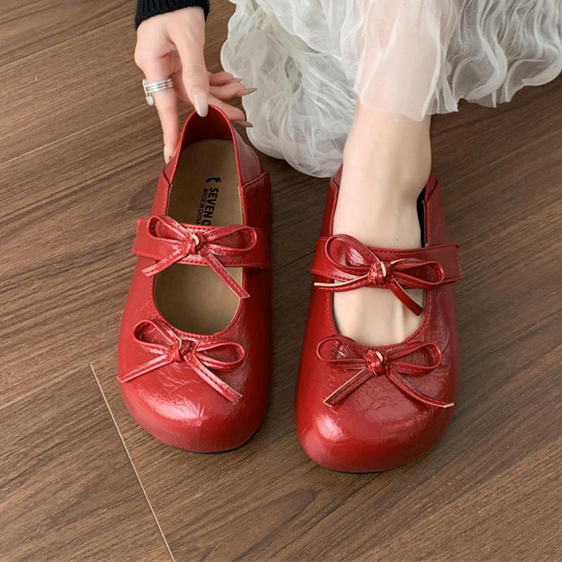 2026 Bow Flats Women Loafers Shoes Fashion Mary Jance Dress Shoes Lolita Designer Woman Sneakers Autumn New Cozy Ladies Zapatos
