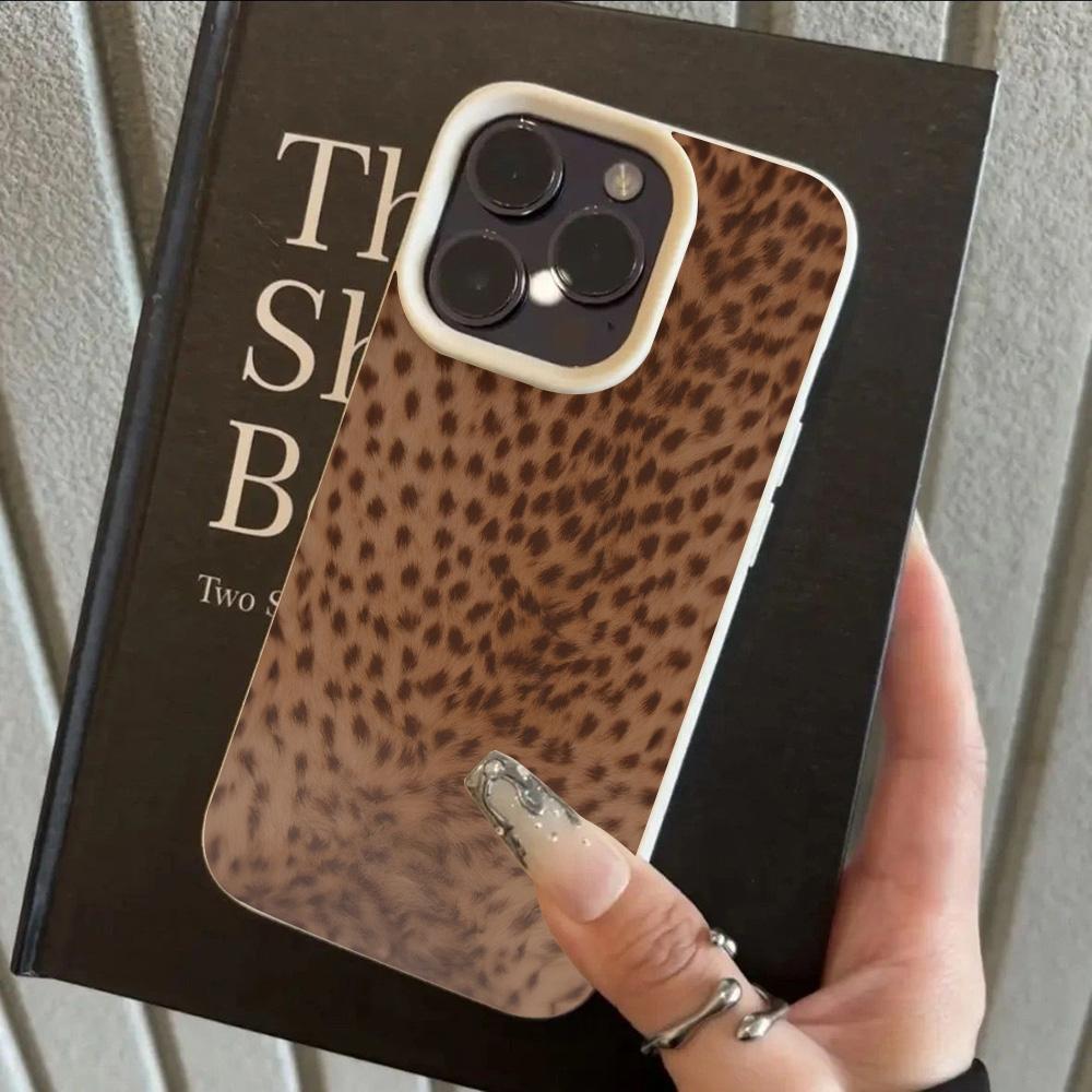HOT Luxury NEW Leopard Pattern Lichee leather pattern Phone Case For iPhone 17 16e 16 15 14 13 12 Air Pro Max Plus X XR XSMax
