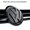 VW 2pcs ABS Car Front Grill Emblem Rear Trunk Badge Logo for Volkswagen VW Golf 5 6 7 7.5 8 MK5 MK6 MK7 MK8 Polo Scirocco Sticker