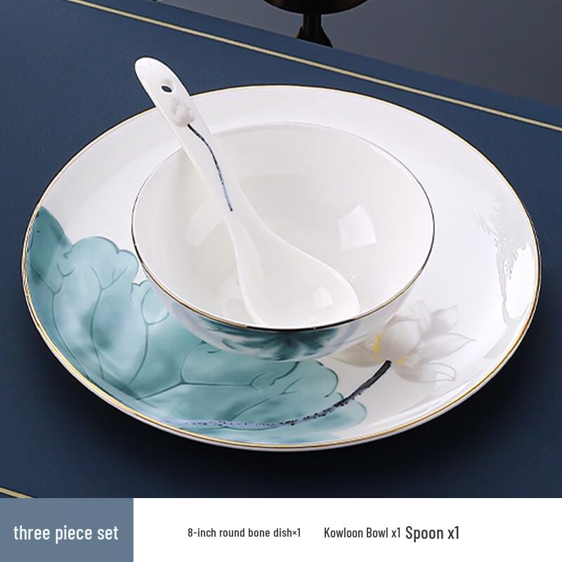 Chinese Style Lotus Charm Tableware Set