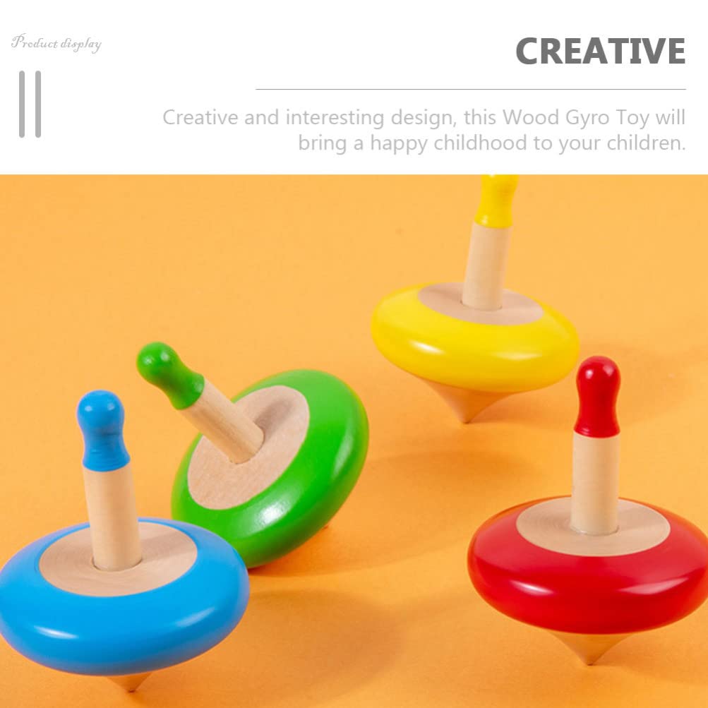 4pcs Gyro Toy Colored Gyro Toys Funny Table Tops Gyro Toys Portable Small Gyro Toy