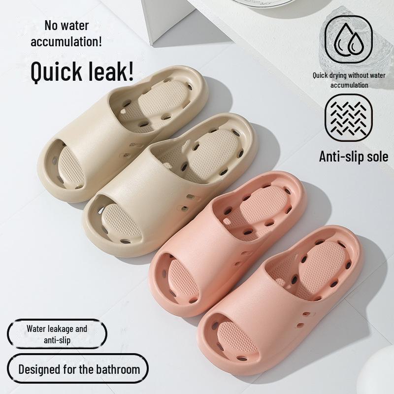 Zapatillas de Baño Huecas Antideslizantes de Secado Rápido para Hombre - Sandalias de Verano para Interior 2025