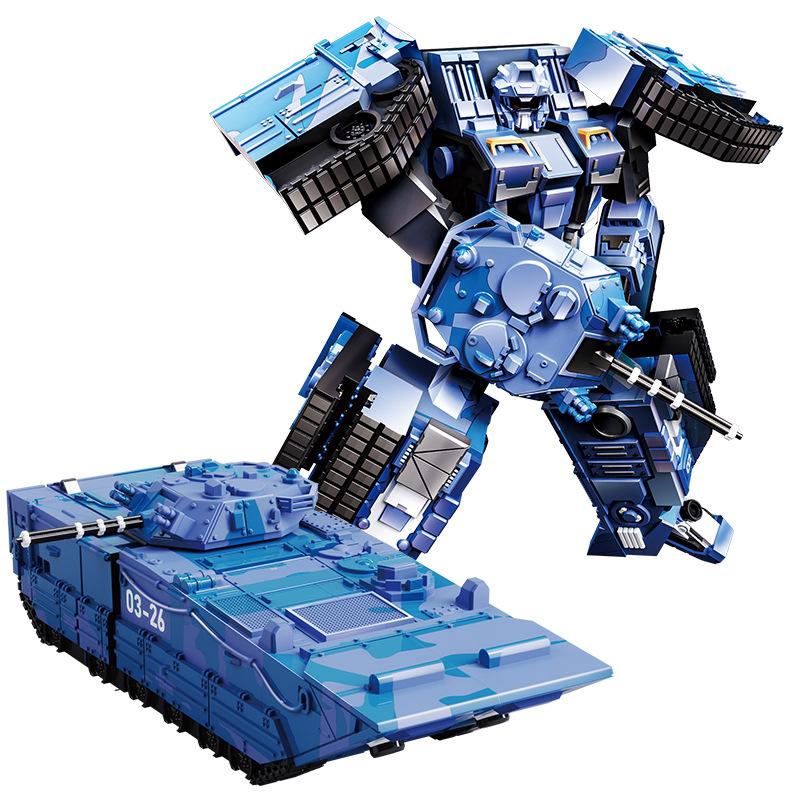 

W99 Танк Моделирование Военный Деформация Тела Робот Сплав Меха Мальчик Игрушка синий