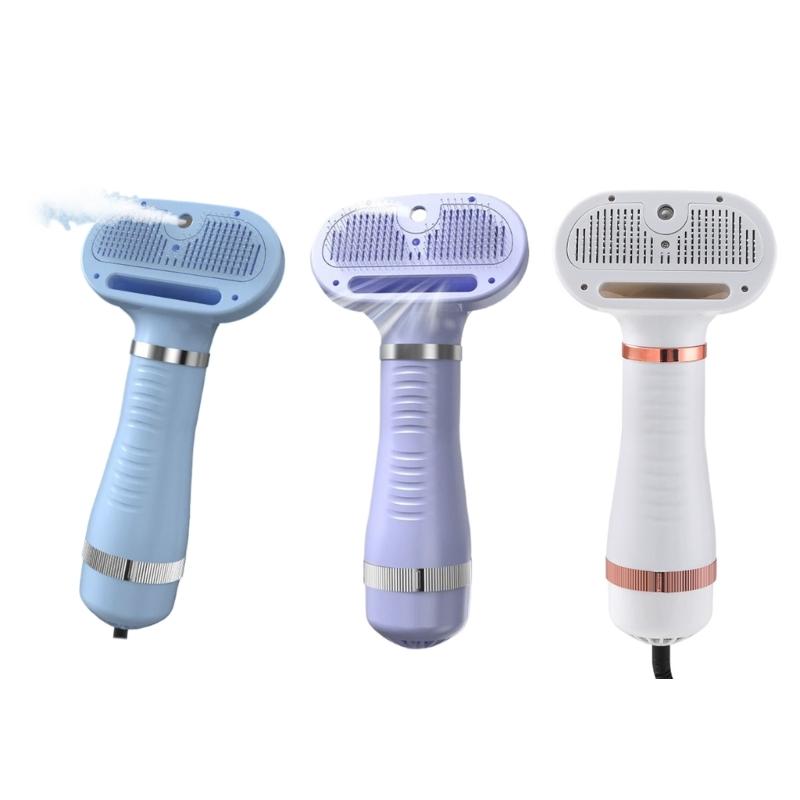 Pet Hair Dryer for Daily and Bath Grooming Hair Dryer Blowers 3 Speed Adjustable Temperature Nozzles Combs