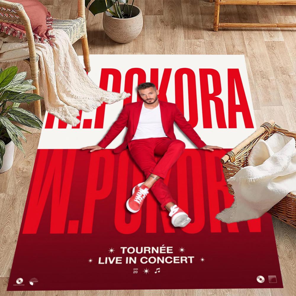 M Pokora Music Carpet Design For Entryway Dormitory Outdoor Dining Room Antislip Carpet Decorate Offices Luxury Gift For Birthday Christmas Wedding