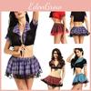 Elegant Women Sexy Costume Lingerie Student Uniform Set In Vibrant Colors And Patterns