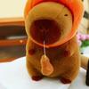 Wearing Headband Capybara Plush Toy Doll Peanut Stuffed Capybara Doll  Children's Day
