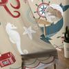 Octopus Lighthouse Anchor Whale Sailboat Crab Sheer Curtains for Living Room Tulle Window Curtain Bedroom Kitchen Veil Drapes