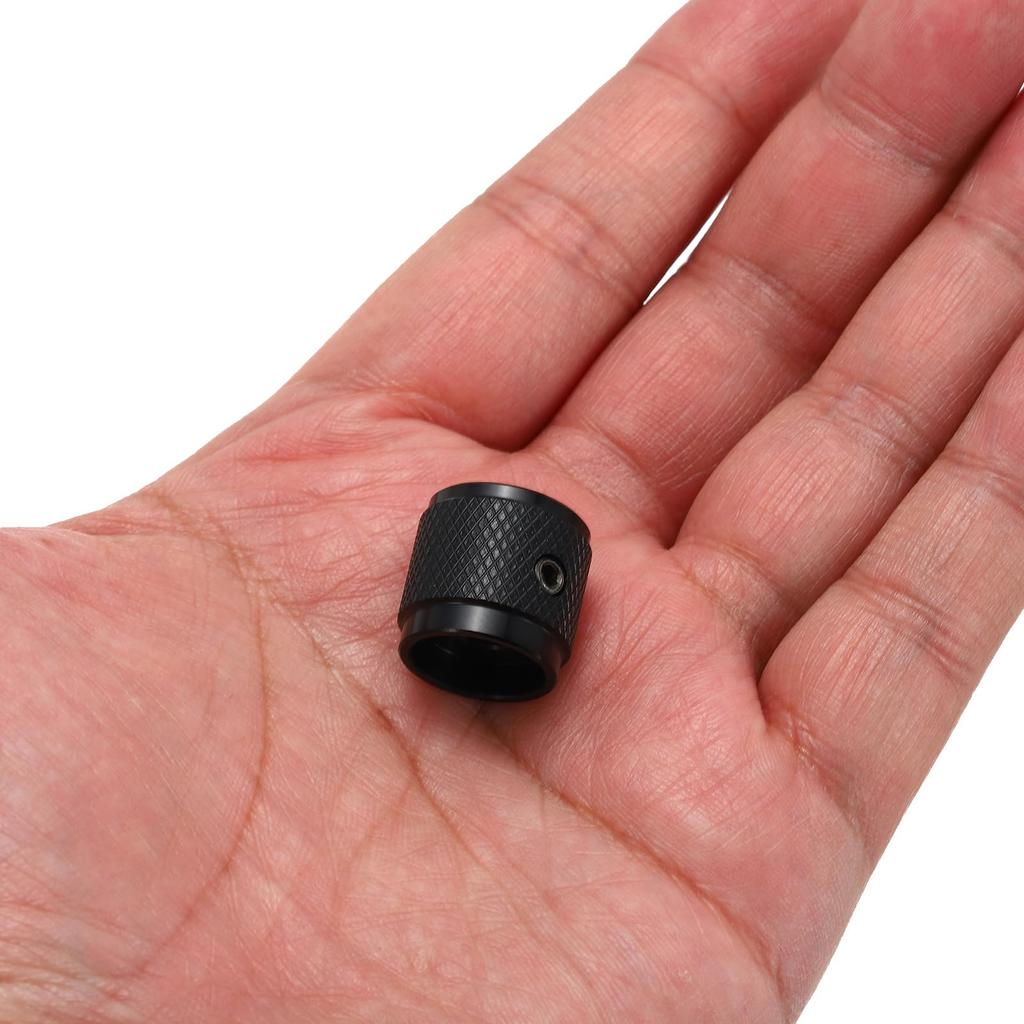uxcell Aluminum Potentiometer Universal Volume Tone Control Knob with Arrow Indicator for Black 6-Piece Knob, 1/4" (6mm) Guitar, 5/8"