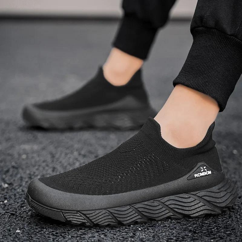 2025 New Men Sneaker Mesh Breathable Sock Shoes Men Outdoor Walking Shoes High Quality Soft Sole Men Running Shoes tenis hombres