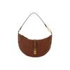 Adjustable Strap Leather Tote Shoulder Bag Small Women Bags Dark-Brown 428871248014