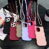 For Xiaomi Redmi Note15 Pro 8 9 10 11 12 13 14 Plus 4G 5G 9S 10S 11S 12S 14S 3D Cat Ear crossbody Strap Waves Phone Coverr