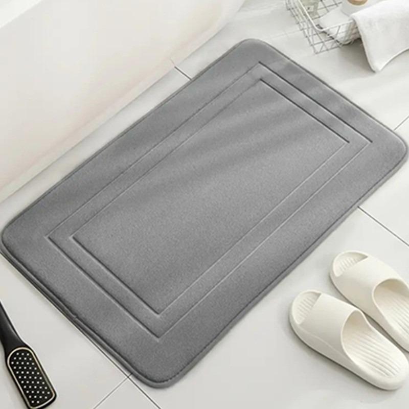 Bathroom Mat Bath Non-slip Carpets In Wash Basin Bathtub Side Floor Rug Shower Room Doormat Memory Foam 3D Pad