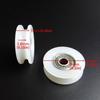 10pcs U Groove Nylon Round Pulley Ball Bearing Wheel Roller for Door Windows Shower Pulleys Drawer 3D Printer Accessories