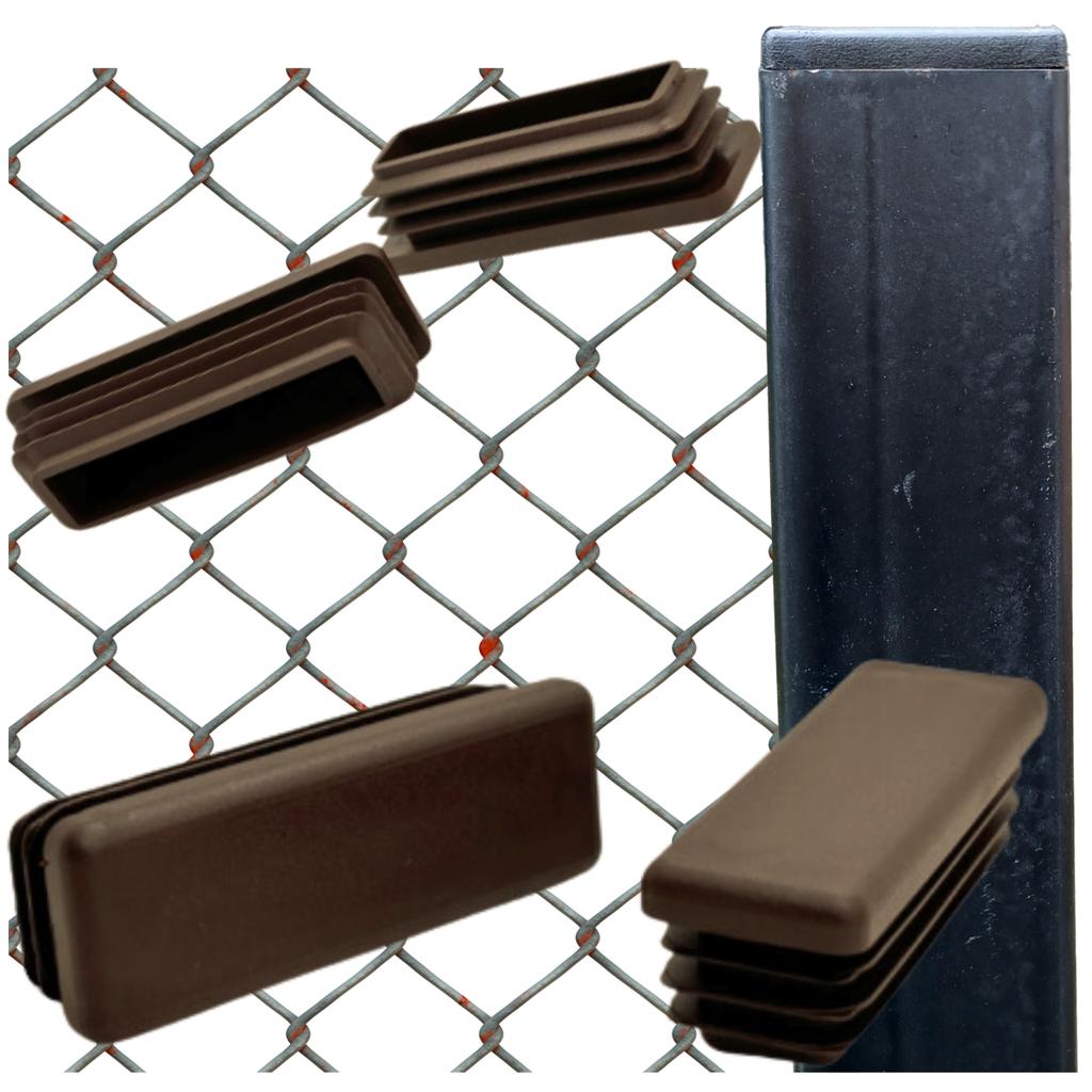 Internal cap for profile post roof 60x20 20 PCS BROWN