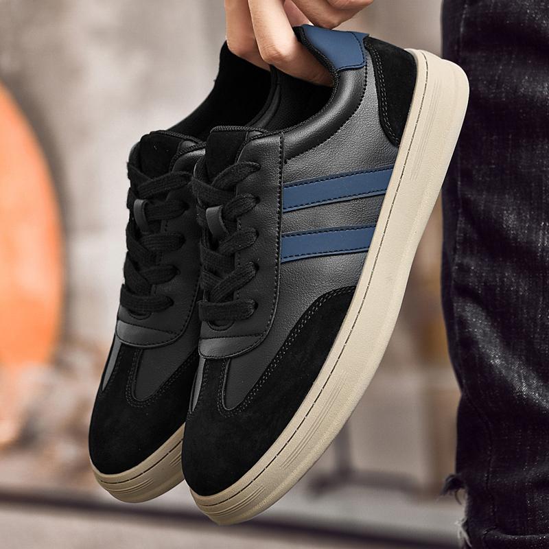 High Quality Genuine Leather Mens Sneakers Men Vulcanized Shoes 2024 Casual Shoes for Men Leisure Walk Luxury Brand Skateboard