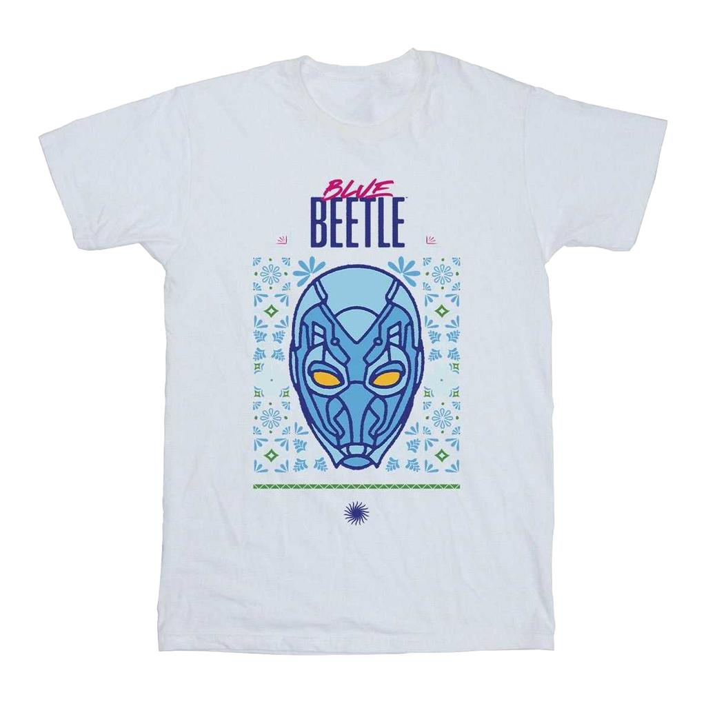 Blue Beetle Boys Helmet Cotton T-Shirt