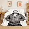 Fashion Pedro Pascal Star Flannel Blanket Soft Warm Throw Blanket for Bedroom Living Room Bed Travel Camping Picnic Gift Kids